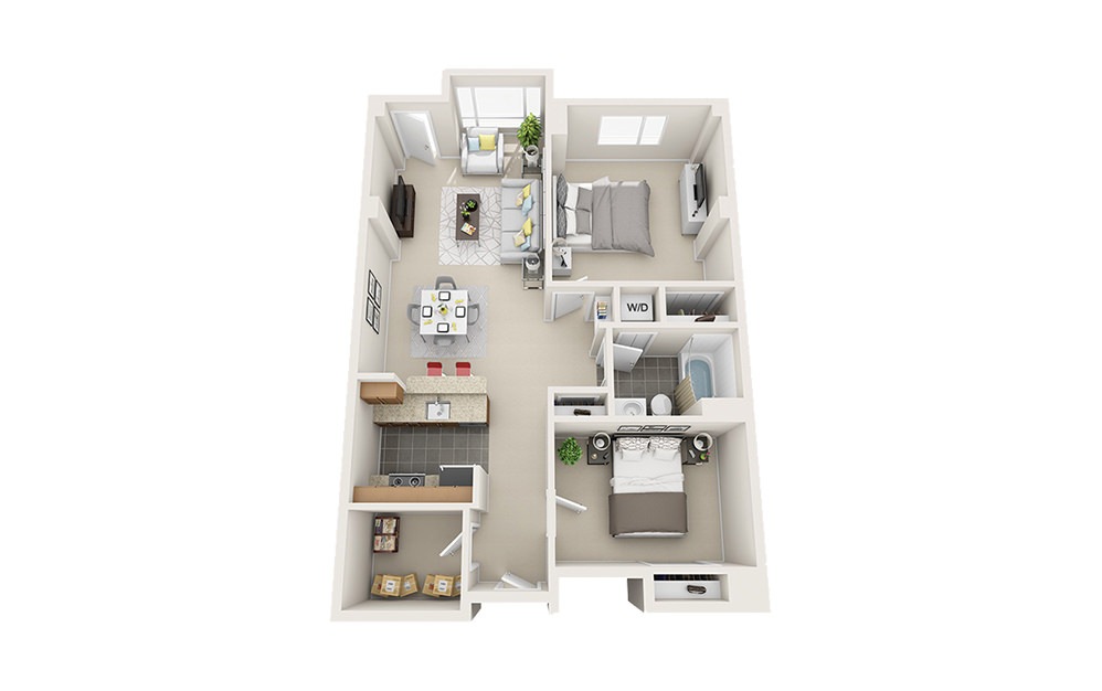 Schooner - 1 bedroom floorplan layout with 1 bath and 900 to 950 square feet. Schooner - 1 bedroom floorplan layout with 1 bath and 900 to 950 square feet.
